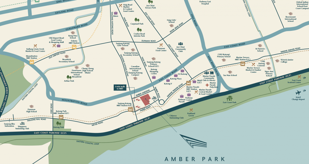 Amber Park Location Map