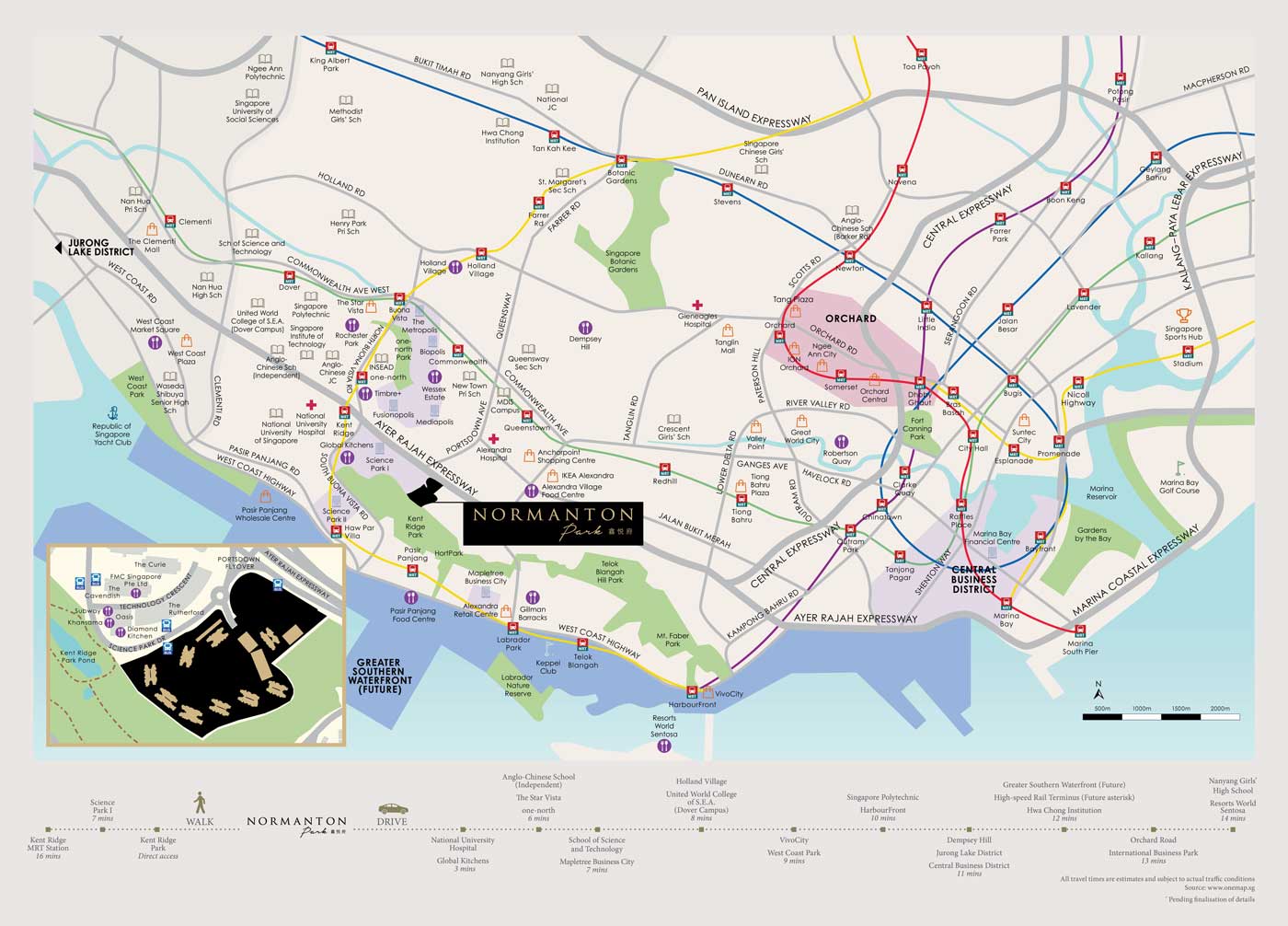 Normanton Park Location Map